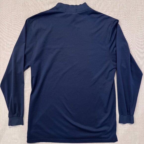 Fairway & Greene Navy Blue Long Sleeve Mock Neck Golf Pullover L Pureformance - Picture 3 of 7